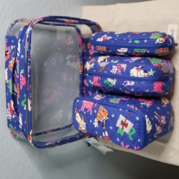 Vera Bradley Cat Mom 4 pc. Cosmetic Bag Organizer Set NWT - Cat Lover - Cats - Picture 6 of 8